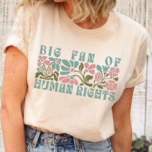 Boho Human Rights Floral Protest Shirt